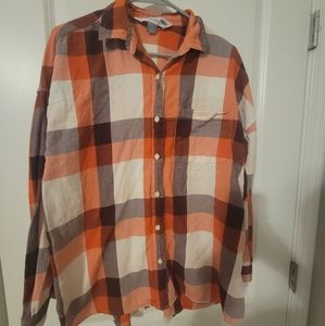 Plaid Old Navy Boyfriend Button up